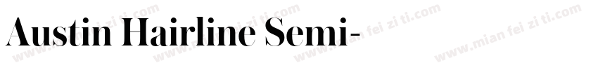Austin Hairline Semi字体转换